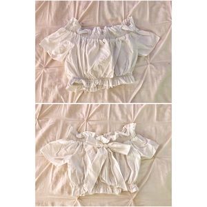 White crop top